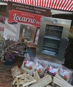 2-L Home & Garden XL Rookoven - RVS - 80x40x28 Cm - 3 Etages -Heng Kookserie Winkel 1009x1200