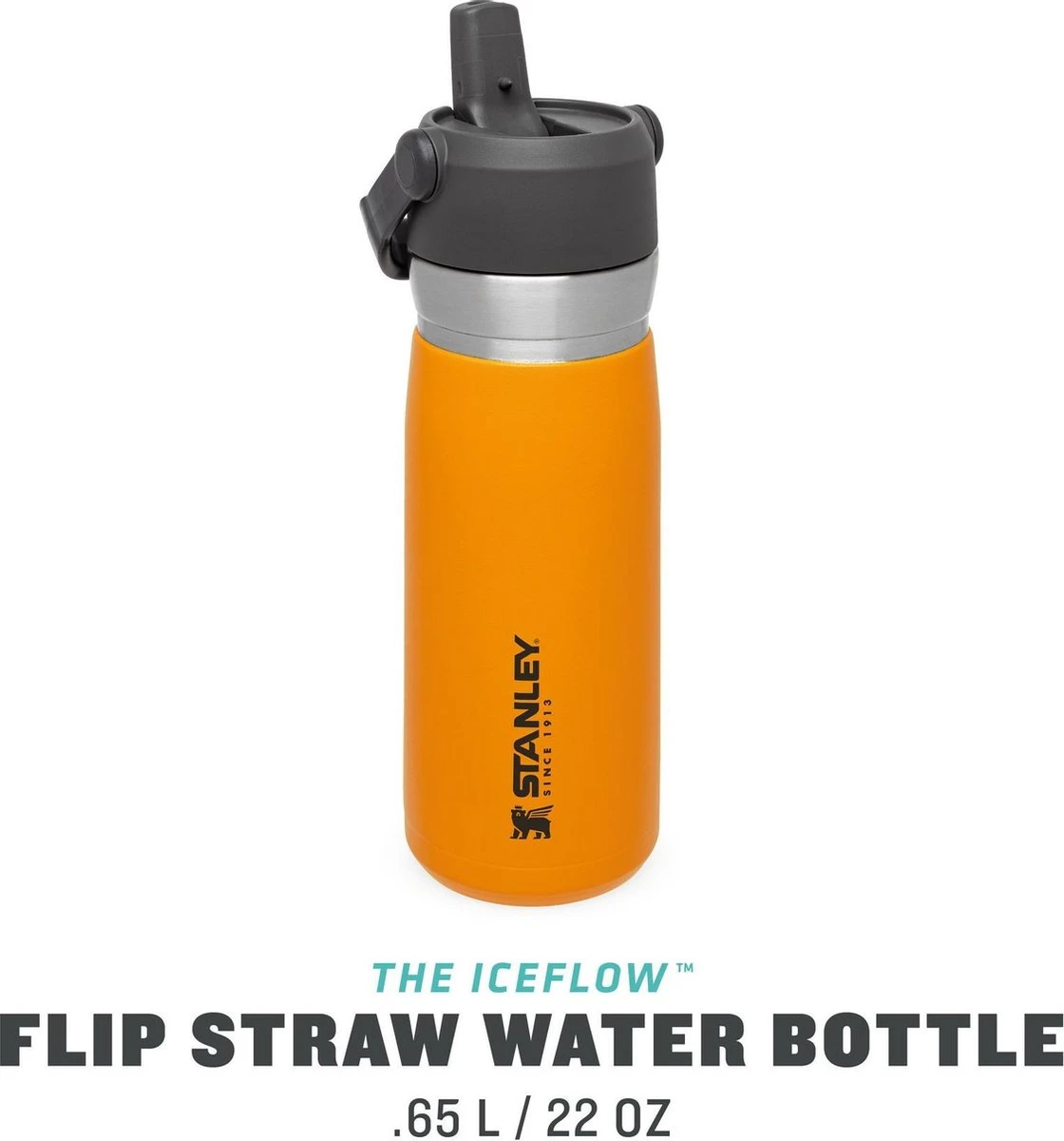 Stanley The IceFlow™ Flip Straw Water Bottle 0,65L - Thermosfles - Saffron Stanley The IceFlow™ Flip Straw Water Bottle 0,65L - Thermosfles - Saffron -Heng Kookserie Winkel