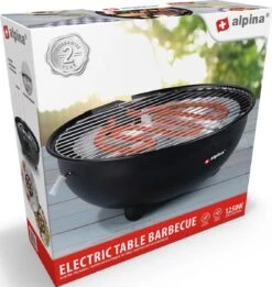 Alpina Elektrische BBQ - Tafel-Barbecue - Geen Rook - Binnen Barbecueën - 1250W - Ø 30 Cm - Zwart 10 Alpina Elektrische BBQ - Tafel-Barbecue - Geen Rook - Binnen Barbecueën - 1250W - Ø 30 Cm - Zwart -Heng Kookserie Winkel 1137x1200 1