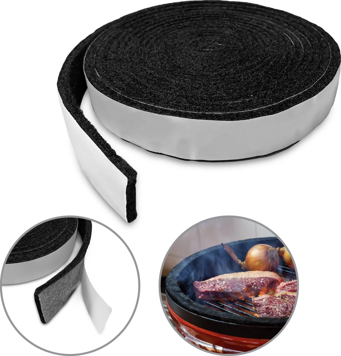 Kamado Vilt | BBQ Vilt | 3 mm dik ZWART | Kamado vervangingsvilt | Hitteseal / Luchtseal BBQ | Geschikt voor: Big Green Egg, Black Bastard, Kamado Joe, Big Joe & Grill Guru Kamado Vilt | BBQ Vilt | 3 Mm Dik ZWART | Kamado Vervangingsvilt | Hitteseal / Luchtseal BBQ | Geschikt Voor: Big Green Egg, Black Bastard, Kamado Joe, Big Joe & Grill Guru -Heng Kookserie Winkel 1150x1200 1