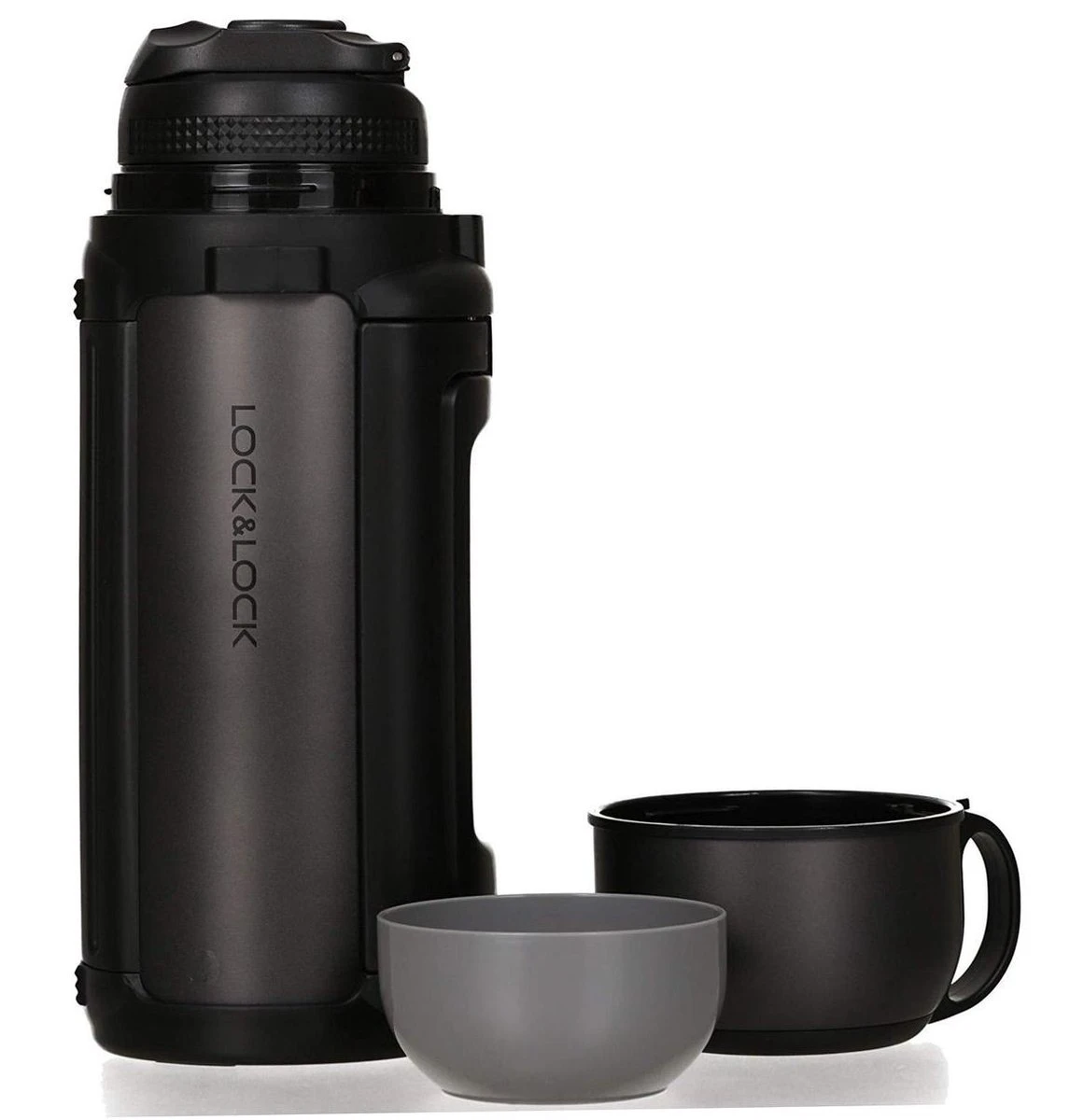 Lock&Lock Thermoskan - Isoleerkan - Thee en Koffie - Lekvrij - 1,5 liter - RVS - Inklapbaar handvat - Zwart Lock&Lock Thermoskan - Isoleerkan - Thee En Koffie - Lekvrij - 1,5 Liter - RVS - Inklapbaar Handvat - Zwart -Heng Kookserie Winkel