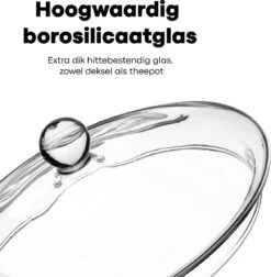 Vatten® Premium Glazen Theepot - 700ml - Dubbelwandig - Anti-drup - Transparant 5 Vatten® Premium Glazen Theepot - 700ml - Dubbelwandig - Anti-drup - Transparant -Heng Kookserie Winkel 1175x1200