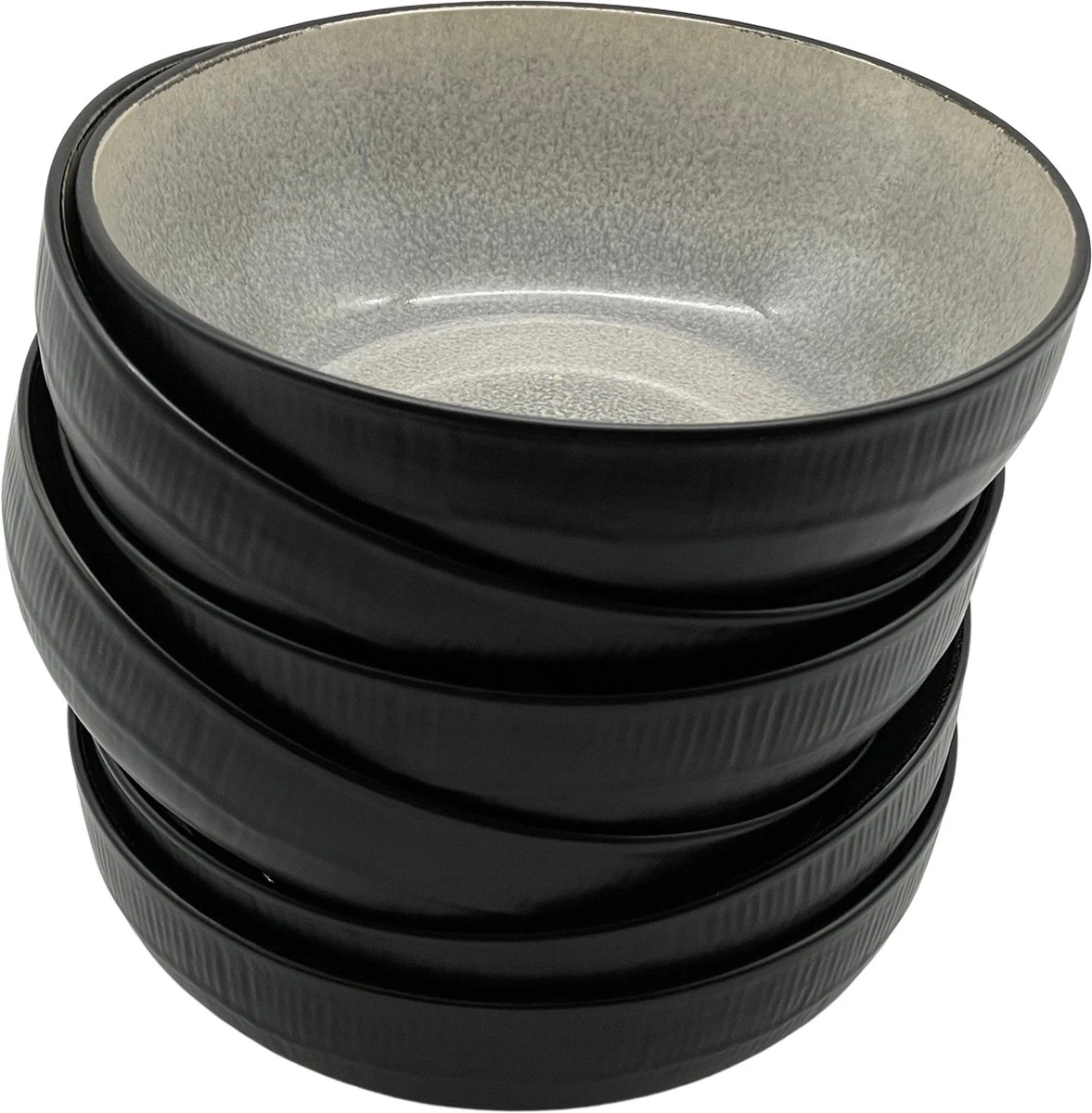 Serviesset 6 personen - Evia Glacé - Lichgrijs / zwart - 24-delig Serviesset 6 Personen - Evia Glacé - Lichgrijs / Zwart - 24-delig -Heng Kookserie Winkel 1177x1200 1