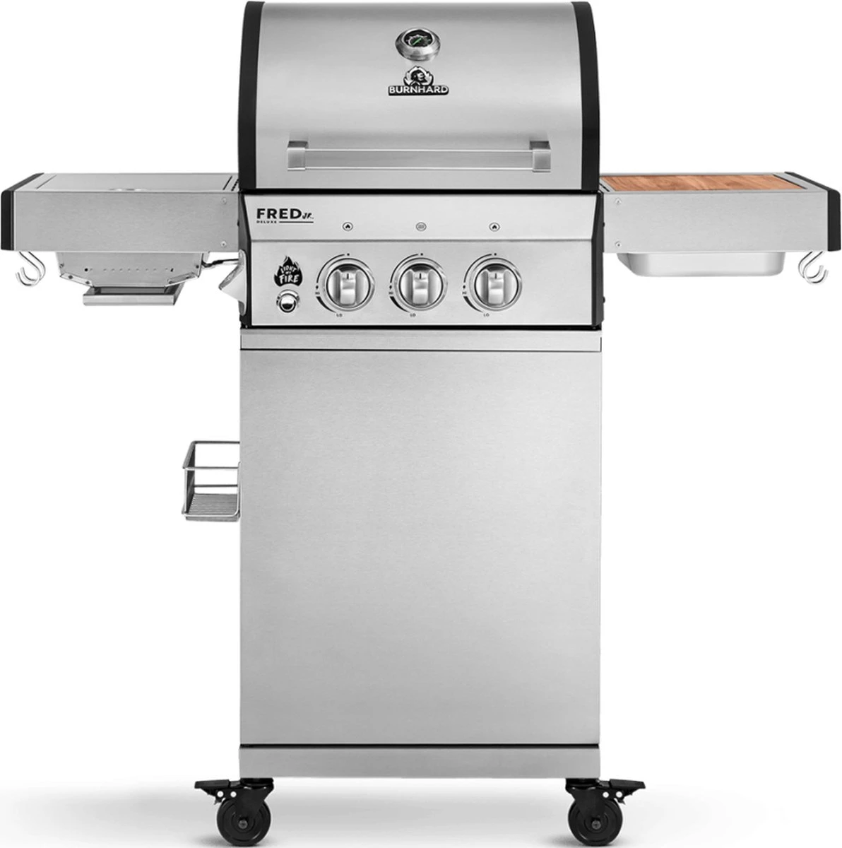 Burnhard Gas BBQ FRED JR. Deluxe - 2 Branders - Incl. Keramische Infraroodbrander & Afdekhoes - Deluxe Burnhard Gas BBQ FRED JR. Deluxe - 2 Branders - Incl. Keramische Infraroodbrander & Afdekhoes - Deluxe -Heng Kookserie Winkel 1192x1200 2