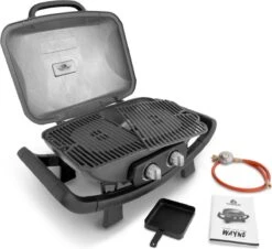 Burnhard Draagbare 2-Branders Gasbarbecue - Afdekhoes - BBQ Wayne -Heng Kookserie Winkel 1200x1099 1