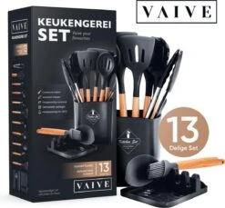 VAIVE Kookgerei Set 13-delig Met Houder - Keukengerei Set - Garde - Spatel Silicone 8 VAIVE Kookgerei Set 13-delig Met Houder - Keukengerei Set - Garde - Spatel Silicone -Heng Kookserie Winkel 1200x1113 2