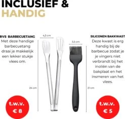 Ozocozy BBQ-ONE Houtskool Tafelbarbecue - Ø30 Cm- Zwart - Incl. Draagtas, Siliconen Bakkwast En RVS-Barbecuetang -Heng Kookserie Winkel 1200x1141 1