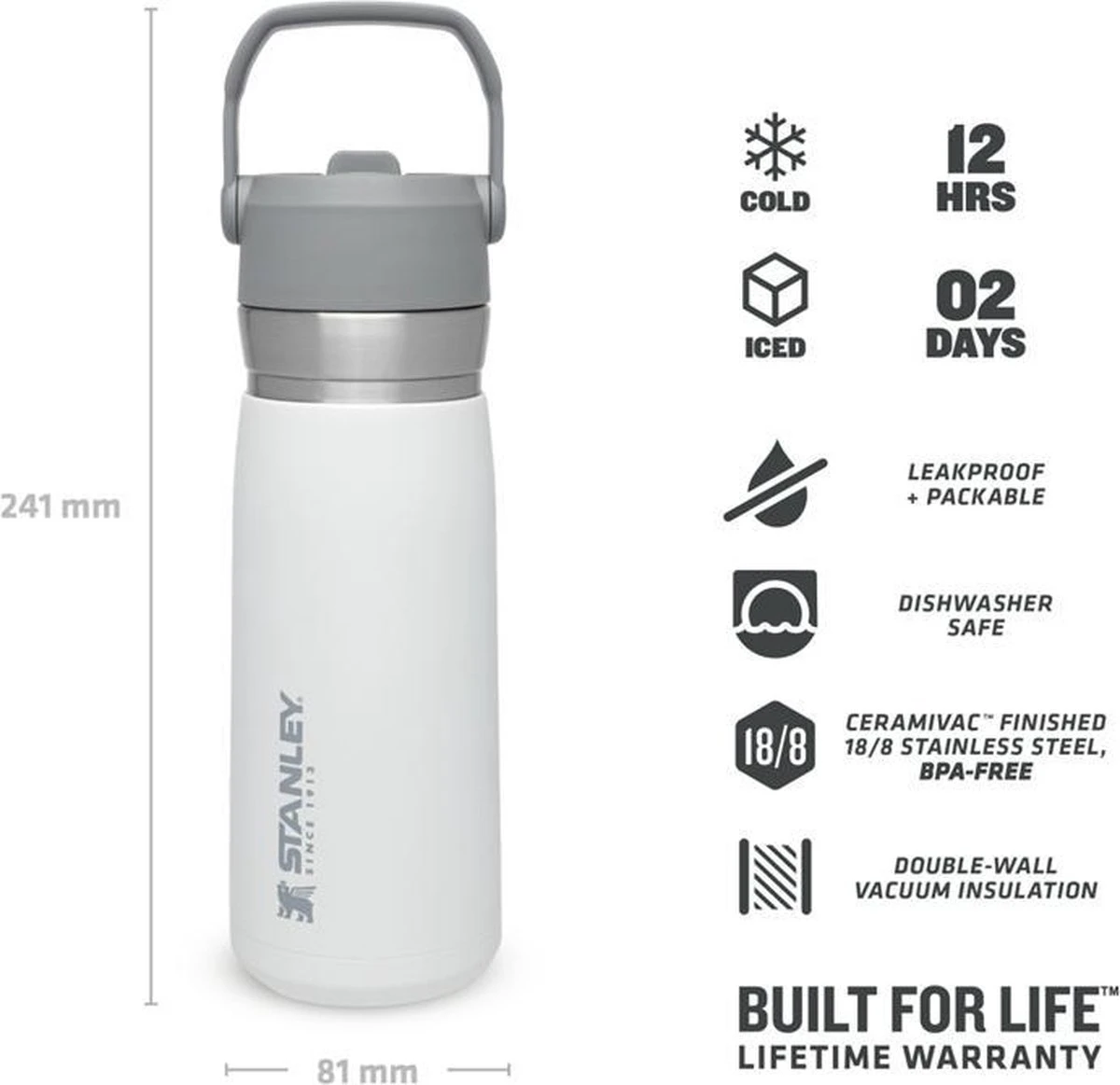 Stanley The IceFlow™ Flip Straw Water Bottle 0,65L - Thermosfles - Saffron Stanley The IceFlow™ Flip Straw Water Bottle 0,65L - Thermosfles - Saffron -Heng Kookserie Winkel
