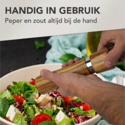 Nimma® Peper En Zoutmolen Set - Incl Navul Lepel - Verstelbare Maalgraad - Acacia Hout -Heng Kookserie Winkel 1200x1198 9