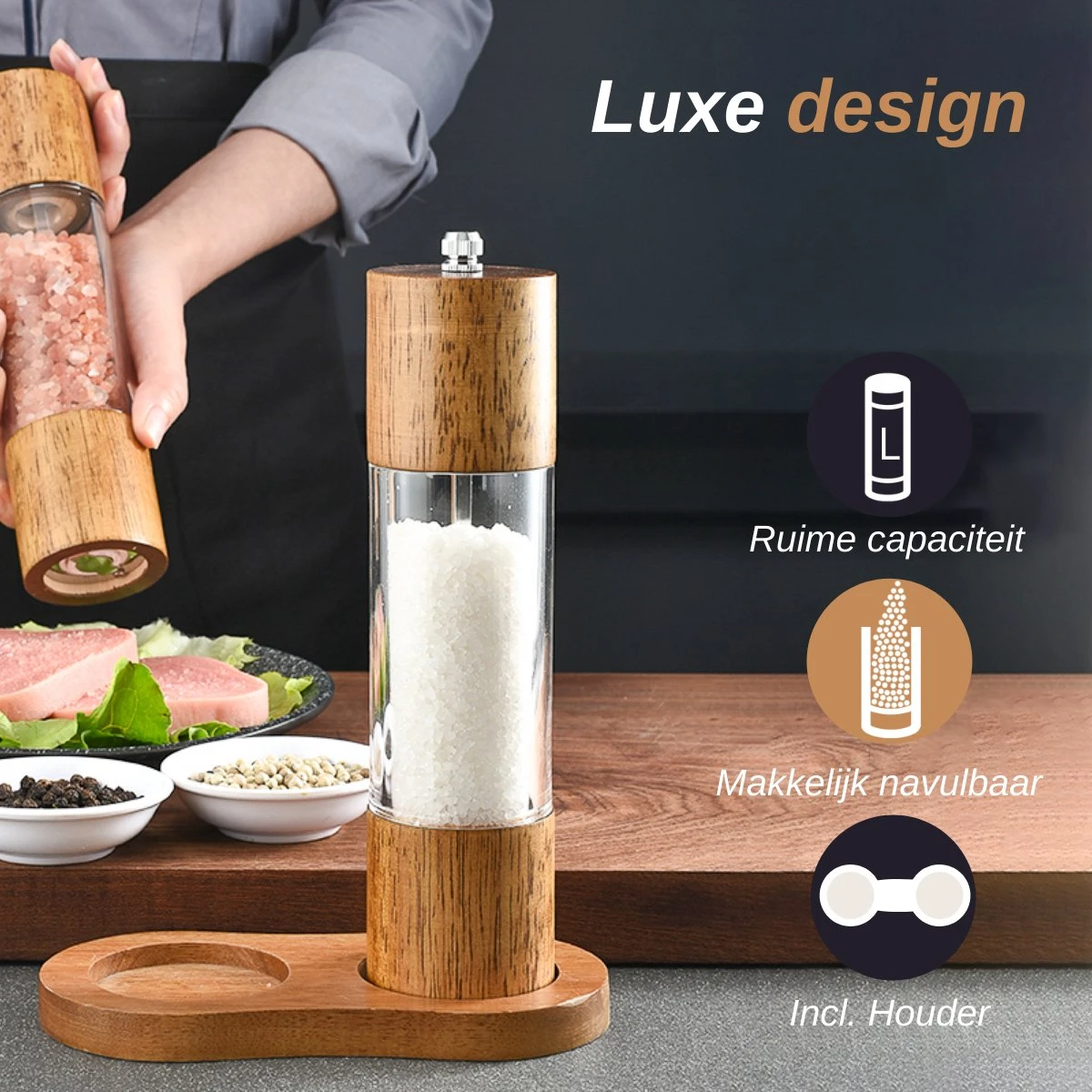 VAIVE Peper en Zoutmolen Set - Pepermolen VAIVE Peper En Zoutmolen Set - Pepermolen -Heng Kookserie Winkel 1200x1200 118