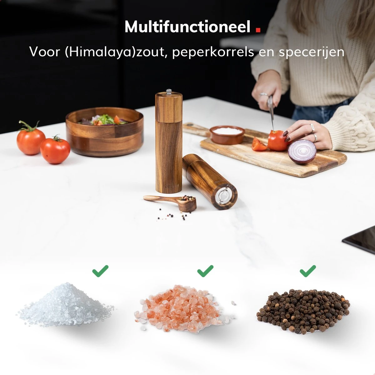 Deleca Luxe Peper en Zoutmolen Set - Zout / Pepermolen - Handmatig - Met Navul Lepel & Geschenkdoos - Acacia Hout - Rond Deleca Luxe Peper En Zoutmolen Set - Zout / Pepermolen - Handmatig - Met Navul Lepel & Geschenkdoos - Acacia Hout - Rond -Heng Kookserie Winkel 1200x1200 144