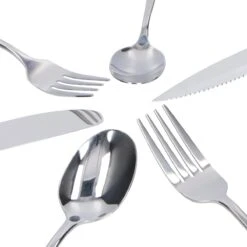 Deleca 12 Persoons Bestekset (72-delig) - Lepels, Messen, Vorken & Steakmessen - Vaatwasserbestendig - Zilver / RVS 9 Deleca 12 Persoons Bestekset (72-delig) - Lepels, Messen, Vorken & Steakmessen - Vaatwasserbestendig - Zilver / RVS -Heng Kookserie Winkel 1200x1200 18