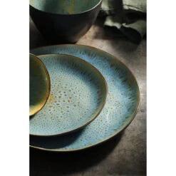 Palmer Serviesset Lotus Stoneware 6-persoons 24-delig Zwart Turquoise 6 Palmer Serviesset Lotus Stoneware 6-persoons 24-delig Zwart Turquoise -Heng Kookserie Winkel 1200x1200 235