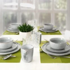 Excellent Serviesset - Servies - 16 Stuks - Aardewerk - Grijs -Heng Kookserie Winkel 1200x1200 255