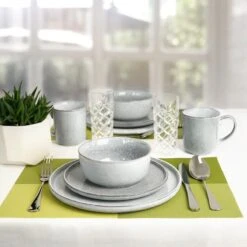 Excellent Serviesset - Servies - 16 Stuks - Aardewerk - Grijs -Heng Kookserie Winkel 1200x1200 256