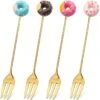 Gebaksvorkjes Donut Set Van 4 Taartvorkjes - Goud 2 Gebaksvorkjes Donut Set Van 4 Taartvorkjes - Goud -Heng Kookserie Winkel 1200x1200 28