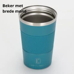 Castagnola Design RVS Koffiebeker To Go - Blauw - 380ml - Thermosbeker - Theebeker -Heng Kookserie Winkel 1200x1200 283
