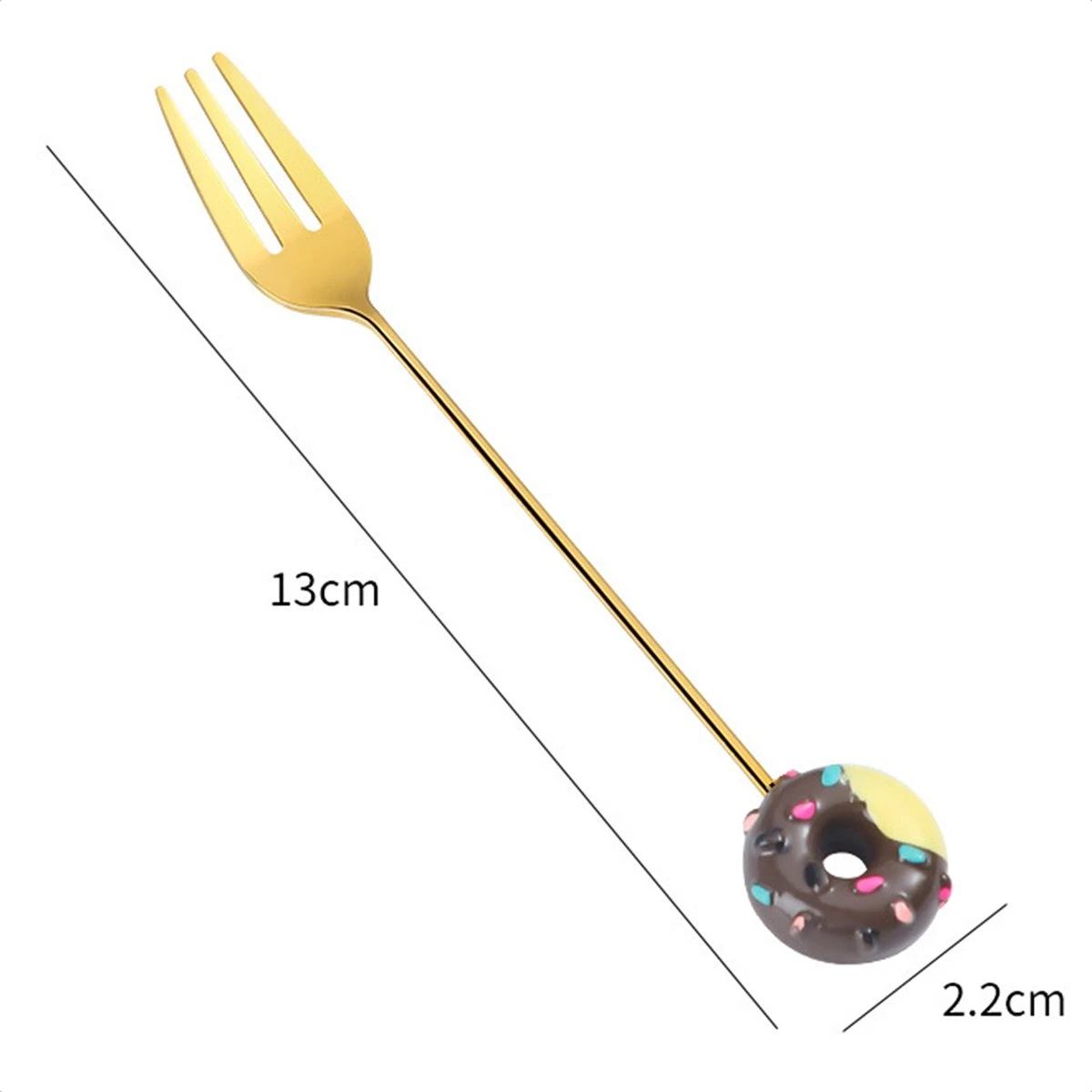 Gebaksvorkjes donut set van 4 taartvorkjes - goud Gebaksvorkjes Donut Set Van 4 Taartvorkjes - Goud -Heng Kookserie Winkel 1200x1200 29