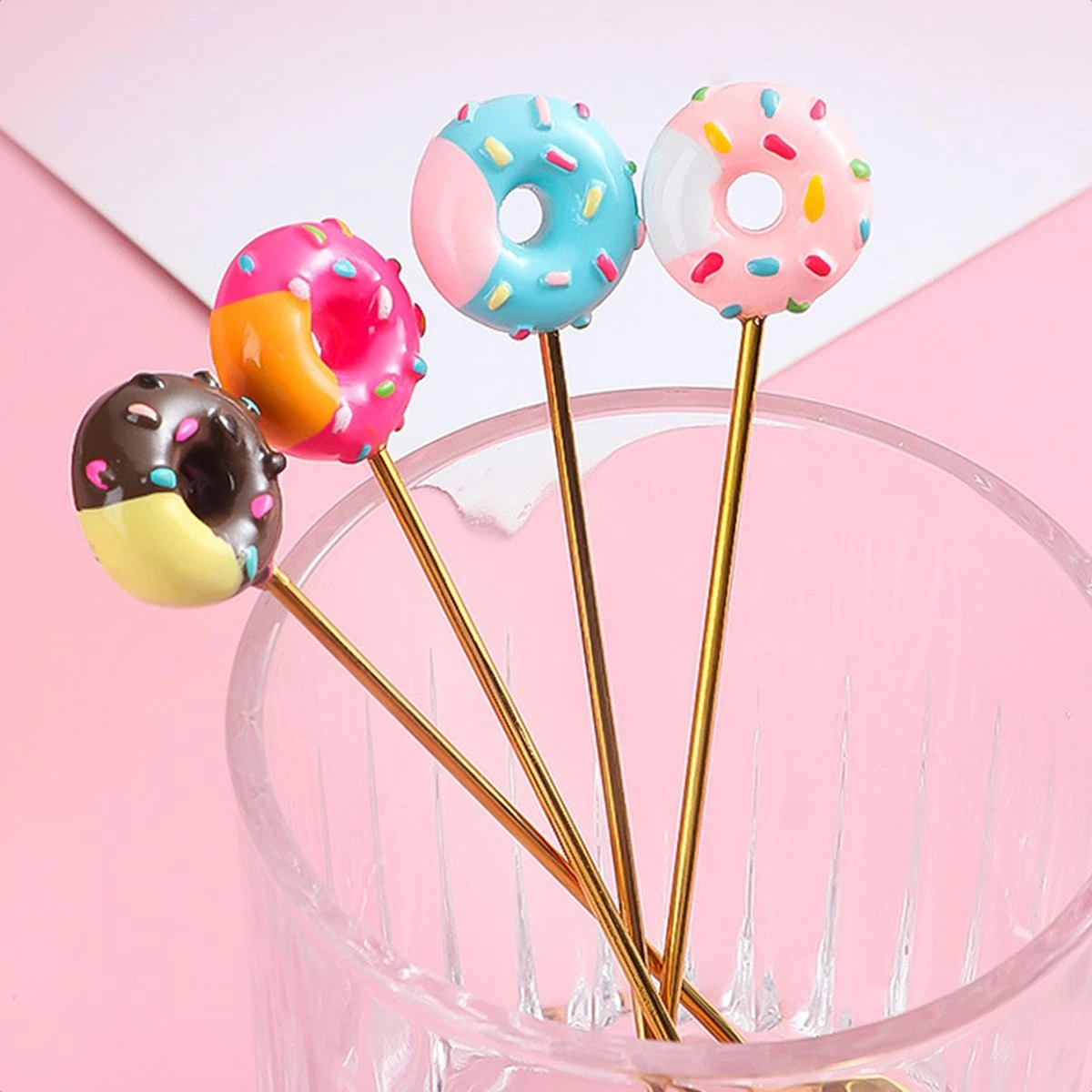 Gebaksvorkjes donut set van 4 taartvorkjes - goud Gebaksvorkjes Donut Set Van 4 Taartvorkjes - Goud -Heng Kookserie Winkel 1200x1200 31