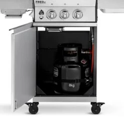 Burnhard Gas BBQ FRED JR. Deluxe - 2 Branders - Incl. Keramische Infraroodbrander & Afdekhoes - Deluxe 8 Burnhard Gas BBQ FRED JR. Deluxe - 2 Branders - Incl. Keramische Infraroodbrander & Afdekhoes - Deluxe -Heng Kookserie Winkel 1200x1200 315