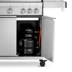 Burnhard Gas BBQ Big FRED Deluxe - 4 Branders - Incl. Keramische Infraroodbrander & Afdekhoes - Deluxe -Heng Kookserie Winkel 1200x1200 374