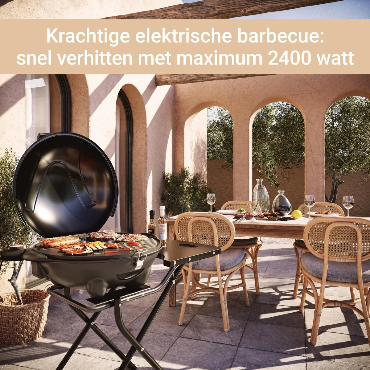 SUNTEC Elektrische BBQ 9493 - Geschikt voor buiten als tafelbarbecue of staande barbecue - Barbecue voor balkon, terras, tuin en camping - Elektrisch barbecueën met max. 2400 Watt - Mobiel onderstel SUNTEC Elektrische BBQ 9493 - Geschikt Voor Buiten Als Tafelbarbecue Of Staande Barbecue - Barbecue Voor Balkon, Terras, Tuin En Camping - Elektrisch Barbecueën Met Max. 2400 Watt - Mobiel Onderstel -Heng Kookserie Winkel 1200x1200 399