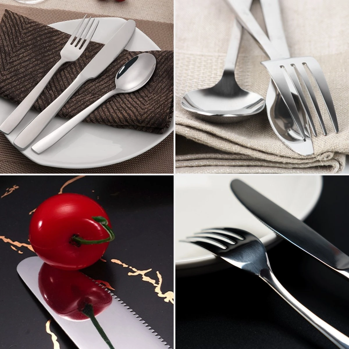 Deleca 8 Persoons Bestekset (48-delig) - Lepels, Messen, Vorken & Steakmessen - Vaatwasserbestendig - Zilver / RVS Deleca 8 Persoons Bestekset (48-delig) - Lepels, Messen, Vorken & Steakmessen - Vaatwasserbestendig - Zilver / RVS -Heng Kookserie Winkel 1200x1200 46