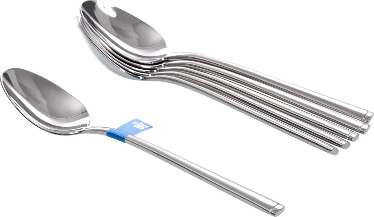 BK Waal dessertlepels - 6 stuks - 18/10 edelstaal BK Waal Dessertlepels - 6 Stuks - 18/10 Edelstaal -Heng Kookserie Winkel