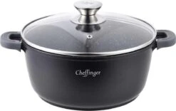 Cheffinger Cooking | Braadpan Met Deksel | 24cm | Alle Warmtebronnen | DC24 -Heng Kookserie Winkel 1200x757
