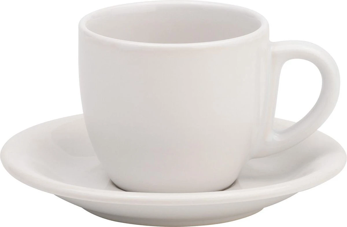 Lite-Body Hermes Kop en schotel - 18 cl - set van 6 stuks - Wit Lite-Body Hermes Kop En Schotel - 18 Cl - Set Van 6 Stuks - Wit -Heng Kookserie Winkel