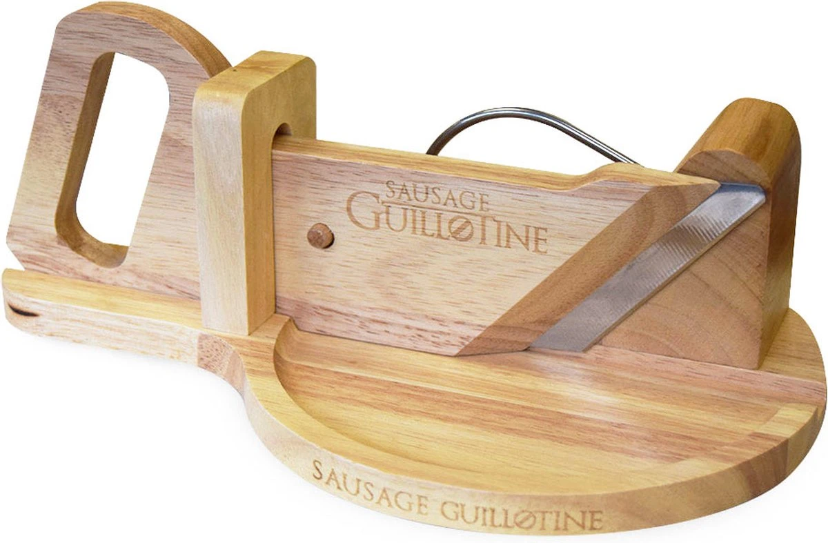 MikaMax Worst Guillotine - Worstsnijder - Worst Snijplank - Sausage Guillotine - Makkelijk Schoon Te Maken - RVS Mes - Bamboe - 30 x 19cm MikaMax Worst Guillotine - Worstsnijder - Worst Snijplank - Sausage Guillotine - Makkelijk Schoon Te Maken - RVS Mes - Bamboe - 30 X 19cm -Heng Kookserie Winkel