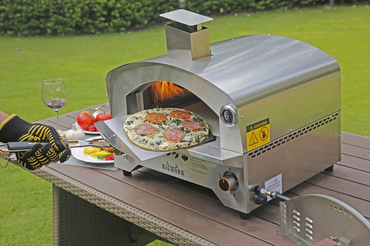 Bighorn Outdoor Edelstaal Gas Pizza Oven - Draagbare Gas Barbecue - Edelstaal -Model SRGG20001 Bighorn Outdoor Edelstaal Gas Pizza Oven - Draagbare Gas Barbecue - Edelstaal -Model SRGG20001 -Heng Kookserie Winkel 1200x799 32