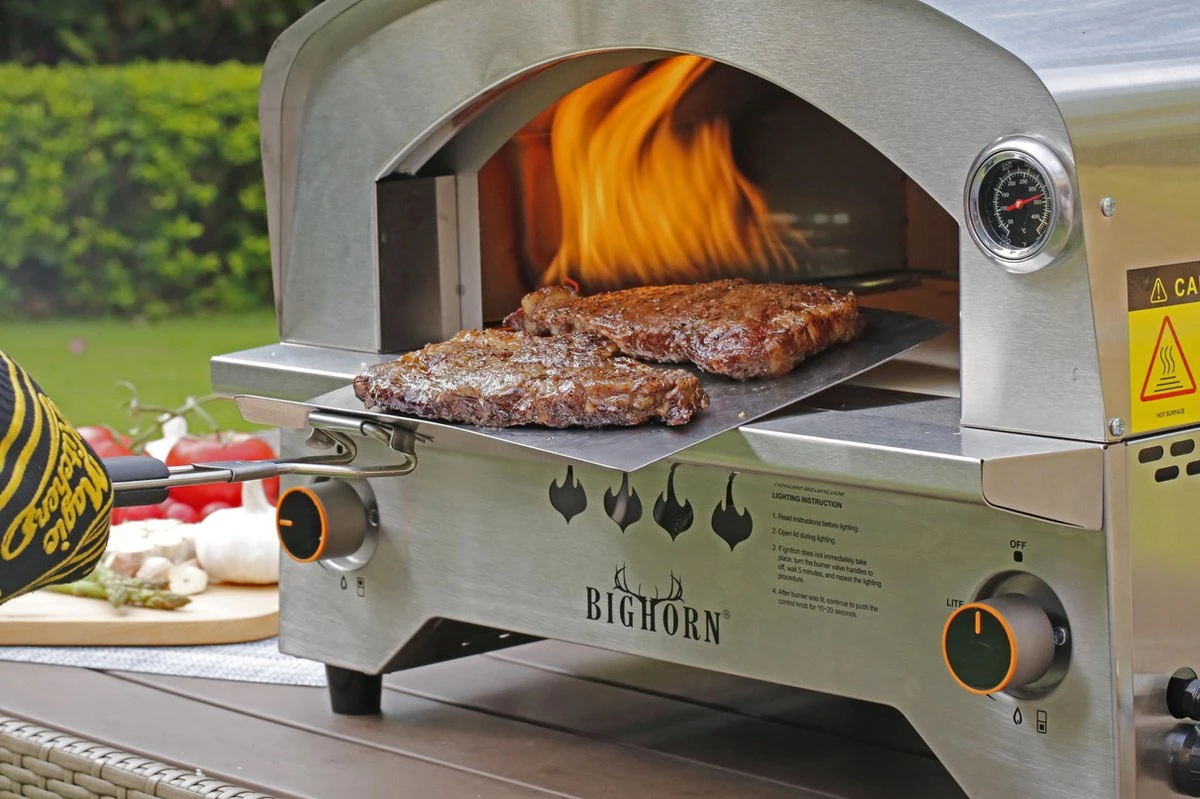 Bighorn Outdoor Edelstaal Gas Pizza Oven - Draagbare Gas Barbecue - Edelstaal -Model SRGG20001 Bighorn Outdoor Edelstaal Gas Pizza Oven - Draagbare Gas Barbecue - Edelstaal -Model SRGG20001 -Heng Kookserie Winkel 1200x799 34