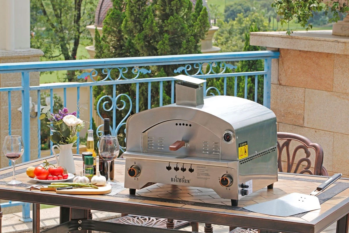 Bighorn Outdoor Edelstaal Gas Pizza Oven - Draagbare Gas Barbecue - Edelstaal -Model SRGG20001 Bighorn Outdoor Edelstaal Gas Pizza Oven - Draagbare Gas Barbecue - Edelstaal -Model SRGG20001 -Heng Kookserie Winkel 1200x800 38
