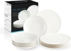 Villeroy & Boch Vivo New Fresh Basic Tafel Serviesset - 6 Personen - 12 Delig - Porselein -Heng Kookserie Winkel 1200x867