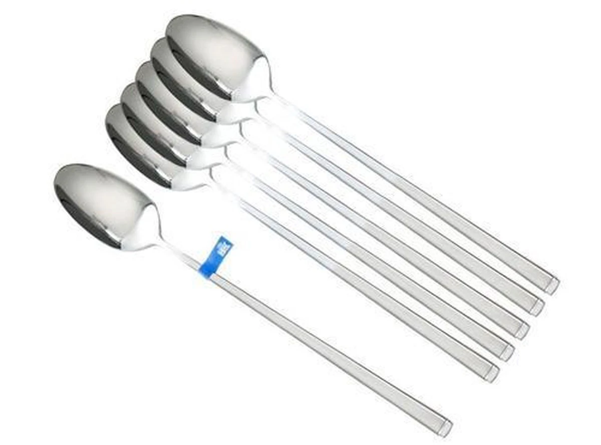 BK Waal longdrinklepels - 6 stuks - 18/10 Edelstaal BK Waal Longdrinklepels - 6 Stuks - 18/10 Edelstaal -Heng Kookserie Winkel