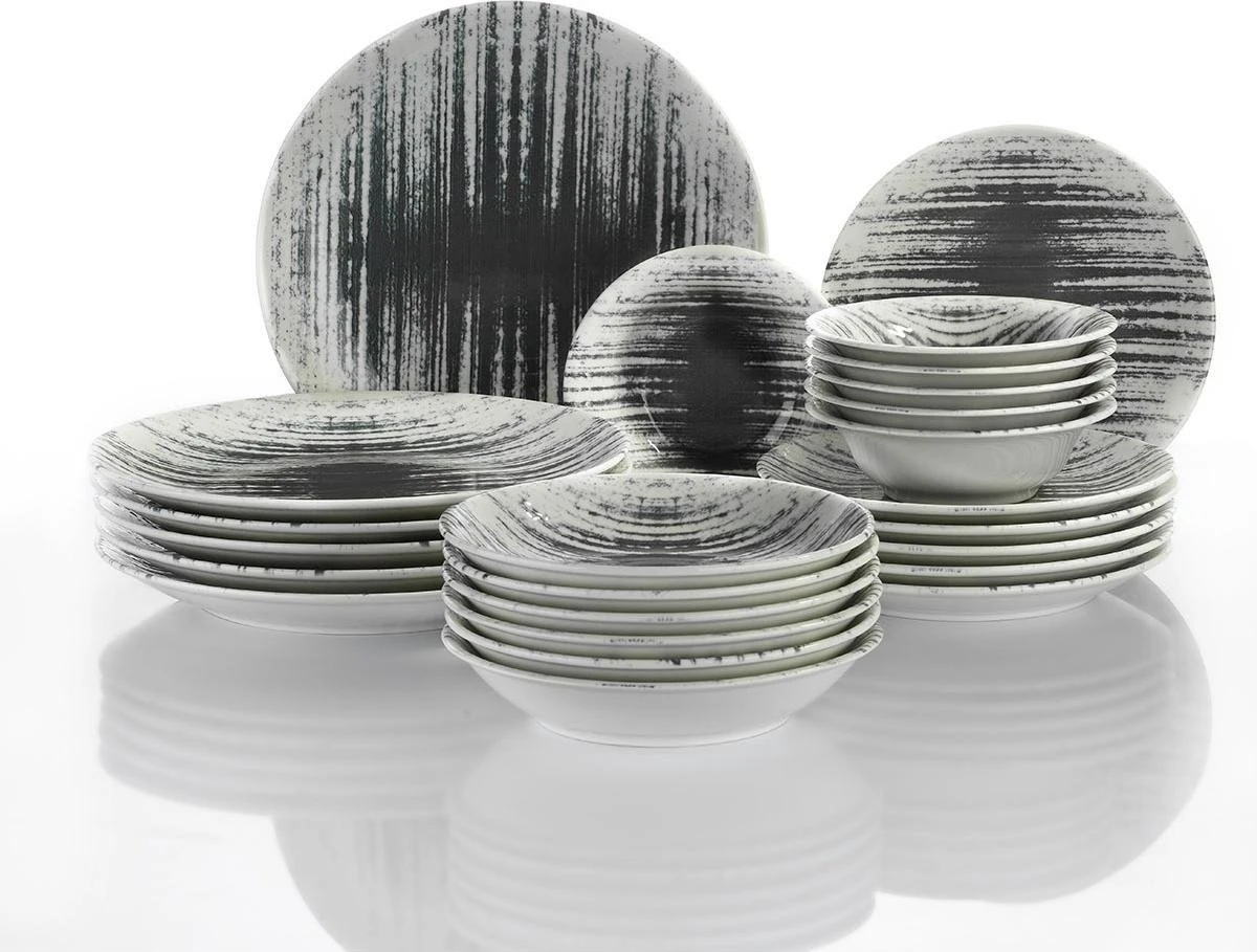 Kutahya Nano Ent.Otel serviesset (24 delig) 6 personen - NNEO24Y2890056 Kutahya Nano Ent.Otel Serviesset (24 Delig) 6 Personen - NNEO24Y2890056 -Heng Kookserie Winkel