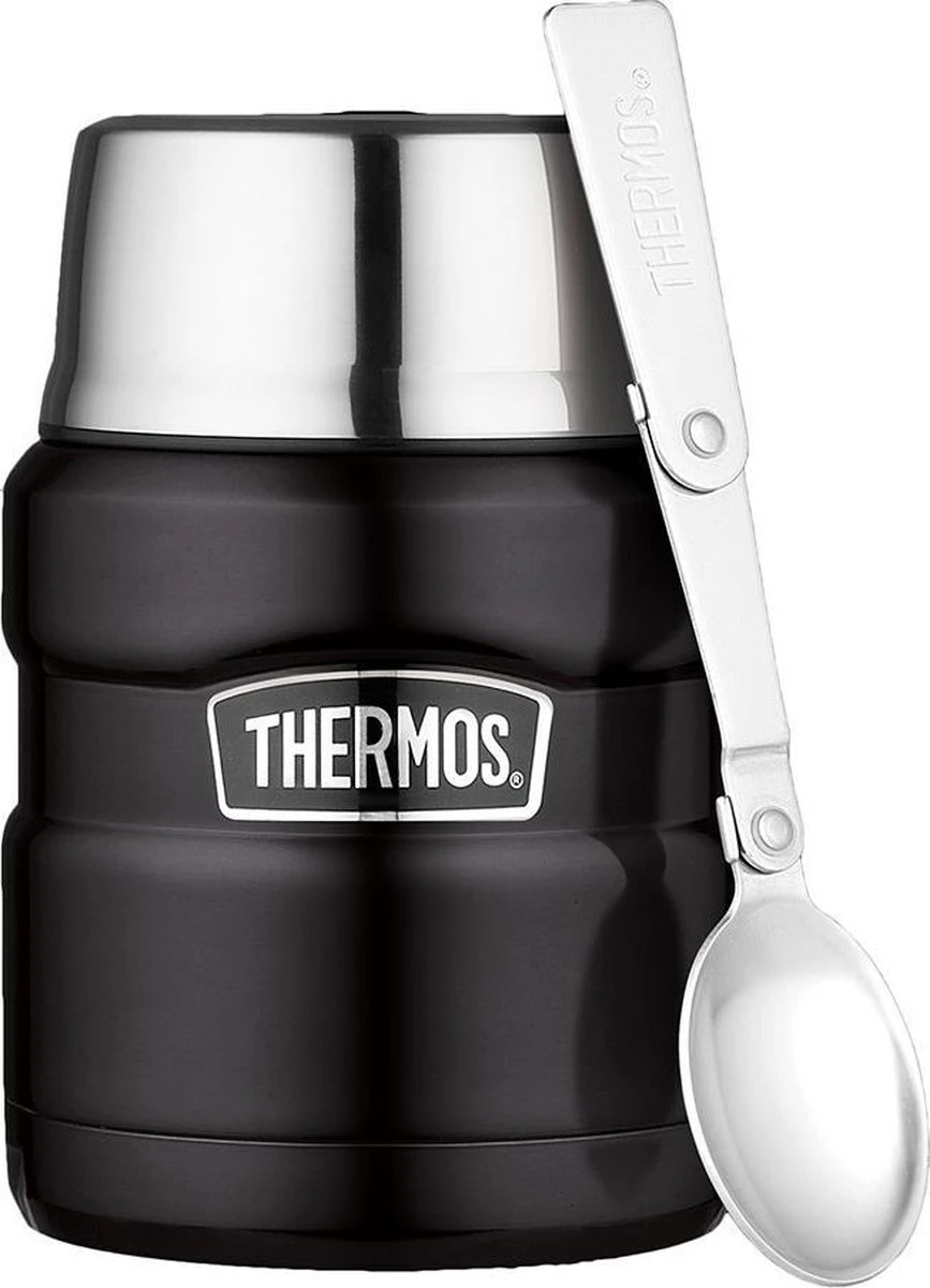 Thermos King voedseldrager - 47 cl - Mat zwart Thermos King Voedseldrager - 47 Cl - Mat Zwart -Heng Kookserie Winkel