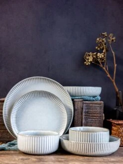 Selinex Stoneware - Serviesset - Grijs - 16 Delig 4 Persoons - CADEAUTIP - CADEAU -Heng Kookserie Winkel 900x1200 3