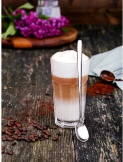 Merkloos Latte Macchiato Lepels – RVS Lange Yoghurt, Dessert Of Koffie Lepeltjes – Set Van 6 Stuks -Heng Kookserie Winkel 912x1200 1