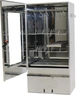 2-L Home & Garden XL Rookoven - RVS - 80x40x28 Cm - 3 Etages -Heng Kookserie Winkel 958x1200