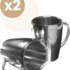 Lupine Beker RVS Dubbelwandig 200ml Lang Warm Set Van 2 Kopjes Mooie Set Bekers Van Roestvrij Staal